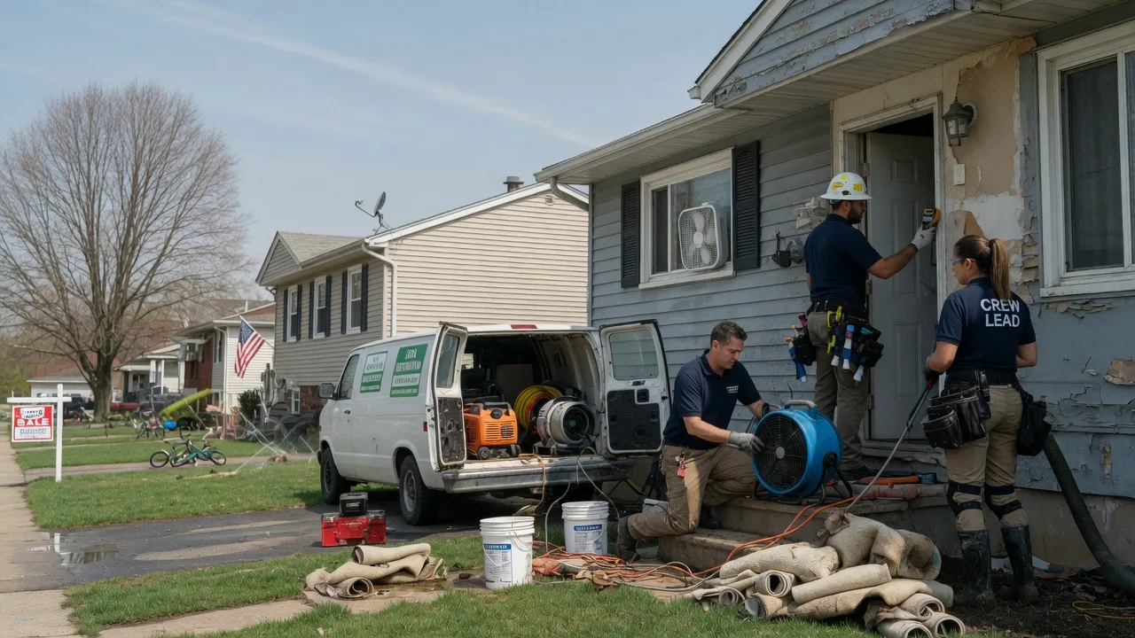 Flood Cleanup in Oakford, IL near me