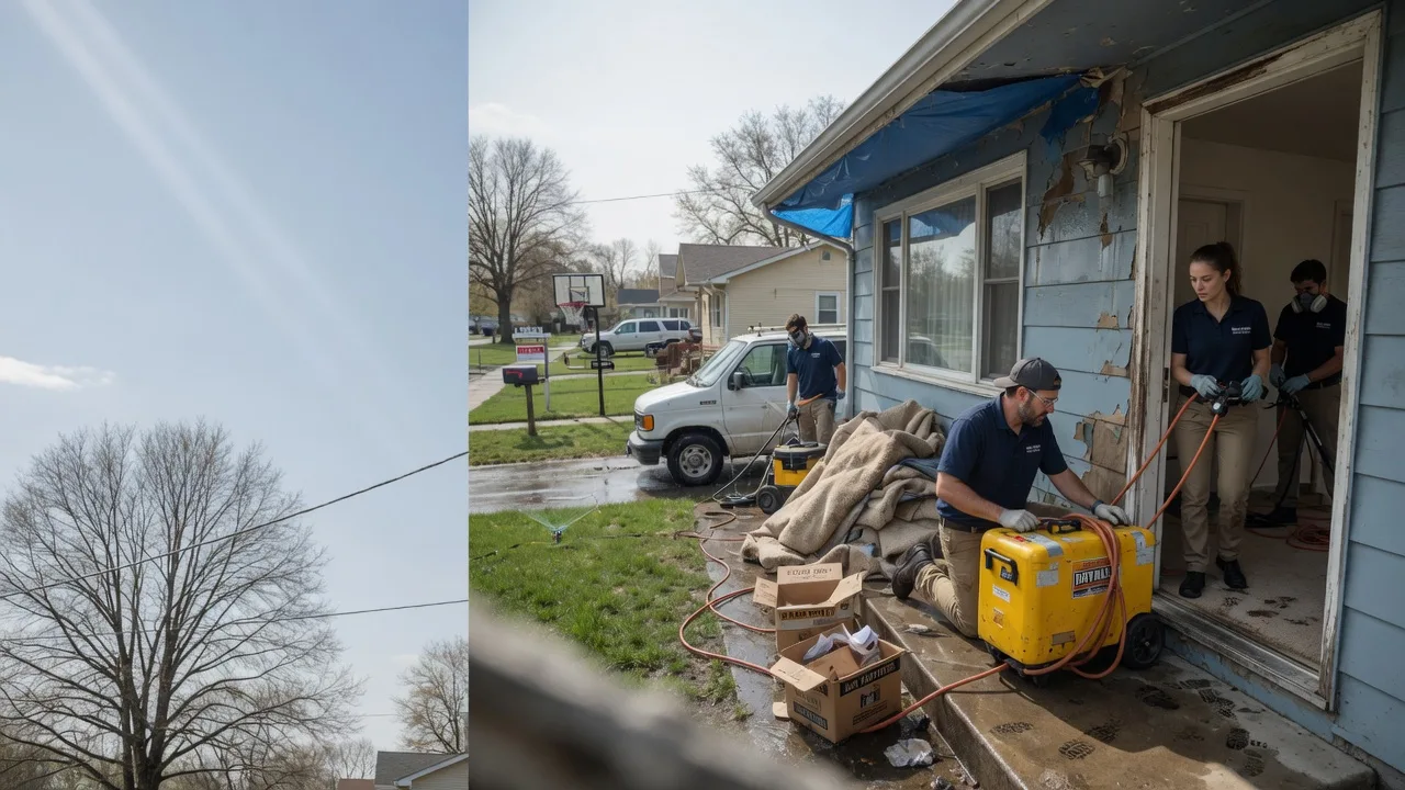 Basement Flood Cleanup in Oakford, IL near me